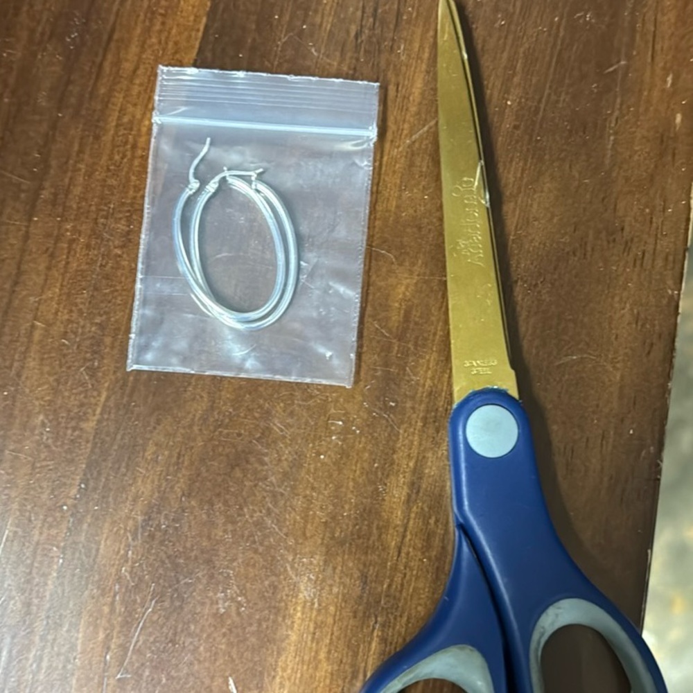 Silver hoops